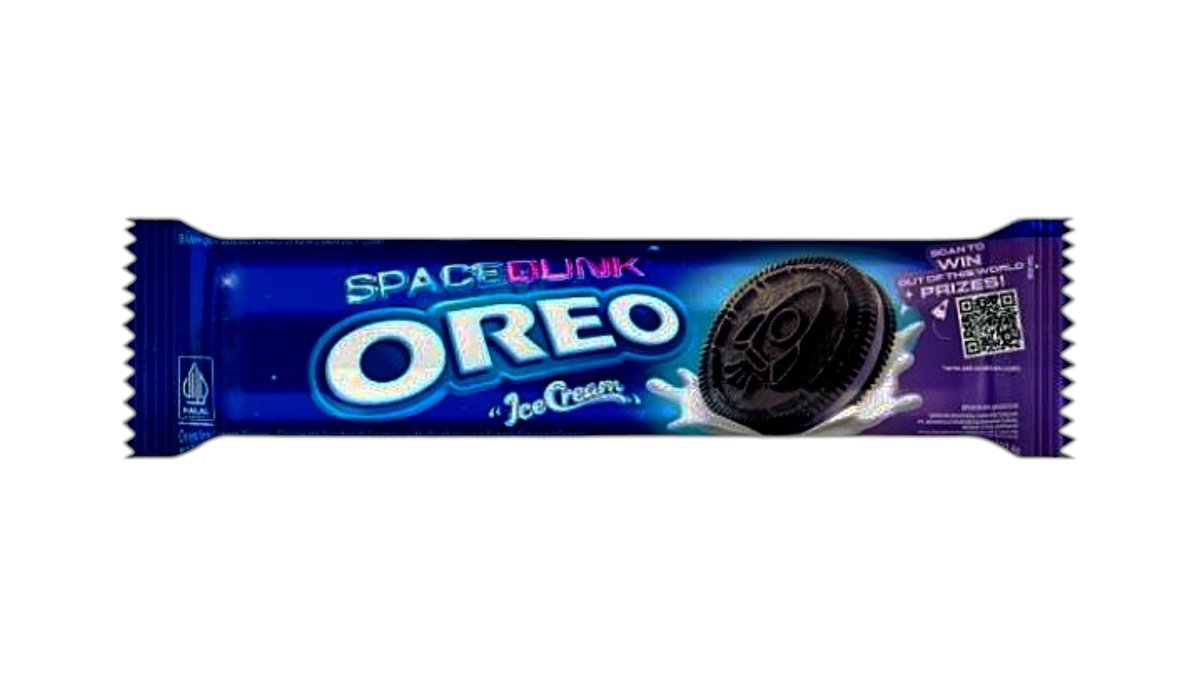 Šokoladiniai sausainiai su mėlynių ledų skonio kremu OREO, 137g