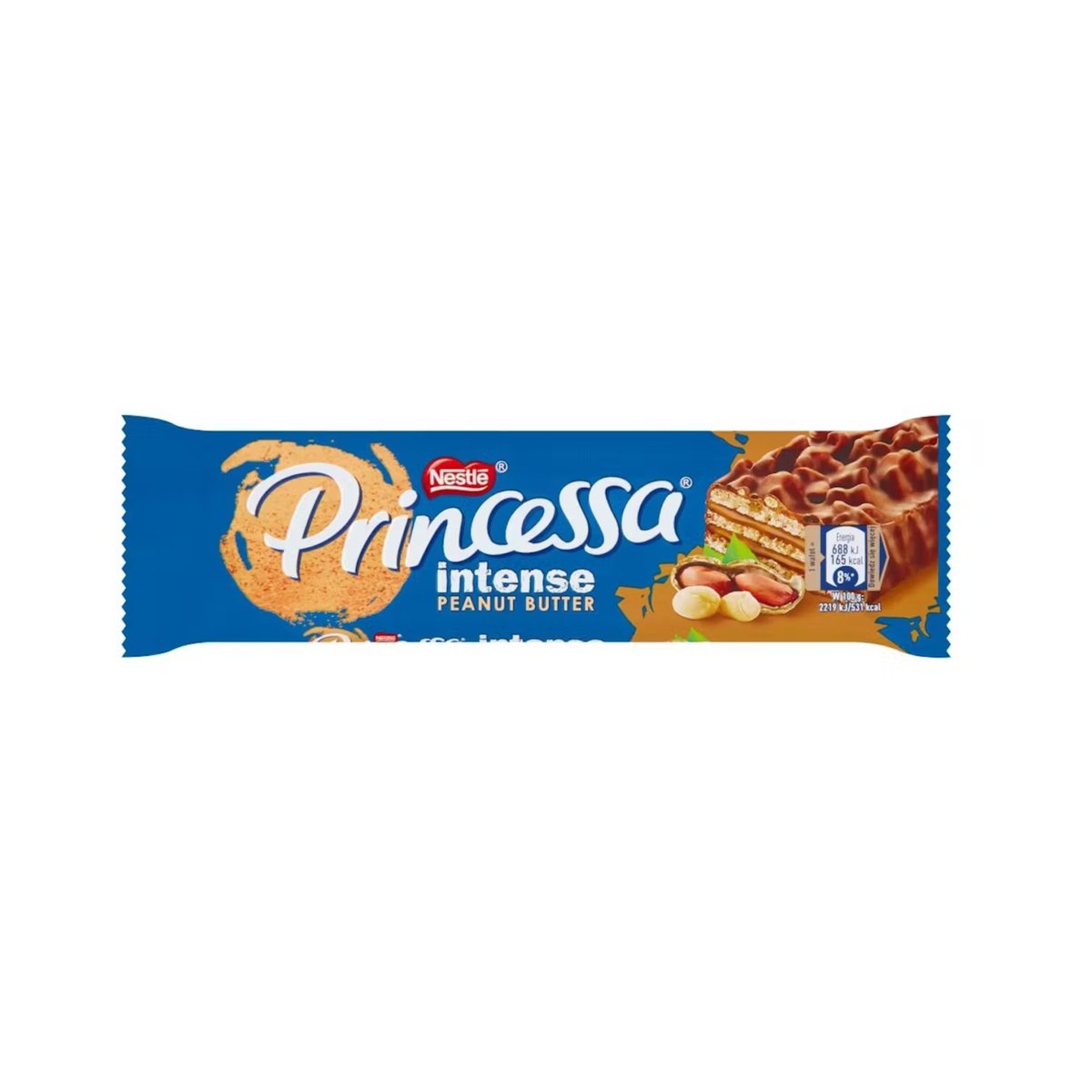 Vaflinis batonėlis PRINCESSA, riešutų sviesto skonio, 31g