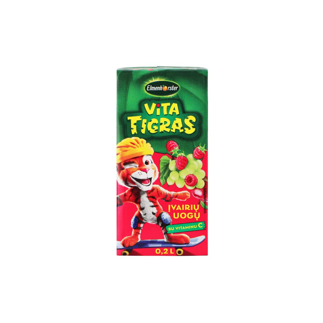 Įvairių uogų gėrimas ELMENHORSTER VITA, 200 ml