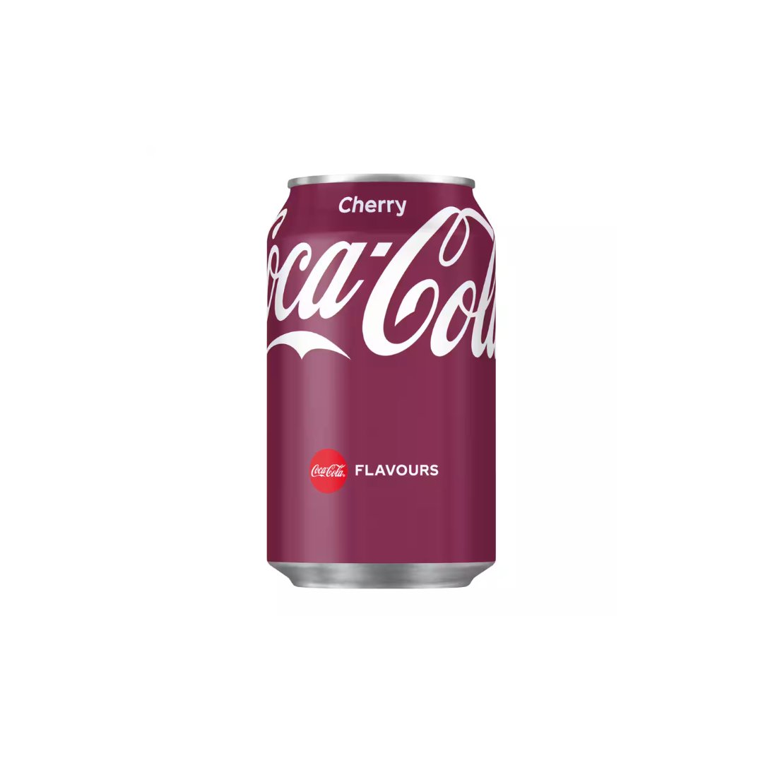 Gazuotas gaivusis gėrimas COCA-COLA (CHERRY), 330 ml