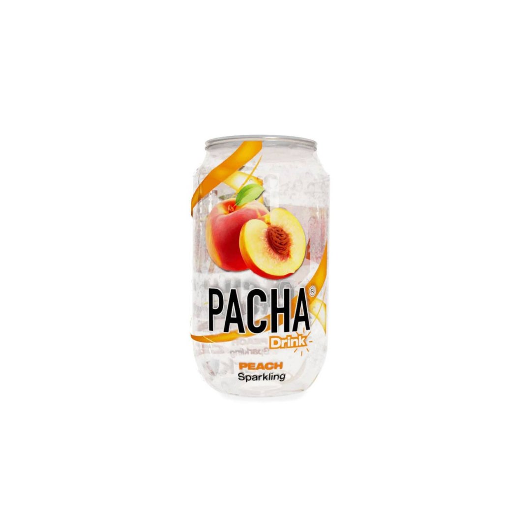 Gazuotas gaivusis gėrimas PACHA Drink (PERSIKŲ SK.), 330 ml