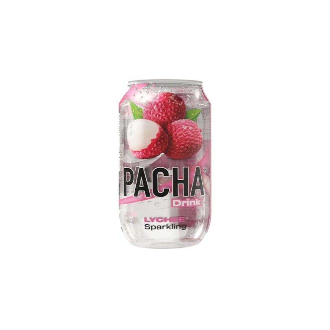 Gazuotas gaivusis gėrimas PACHA Drink (LIČIŲ SK.), 330 ml
