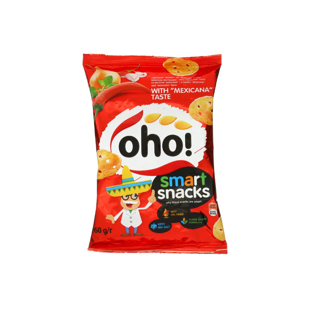 Traškučiai OHO, mexicana skonio, 60 g