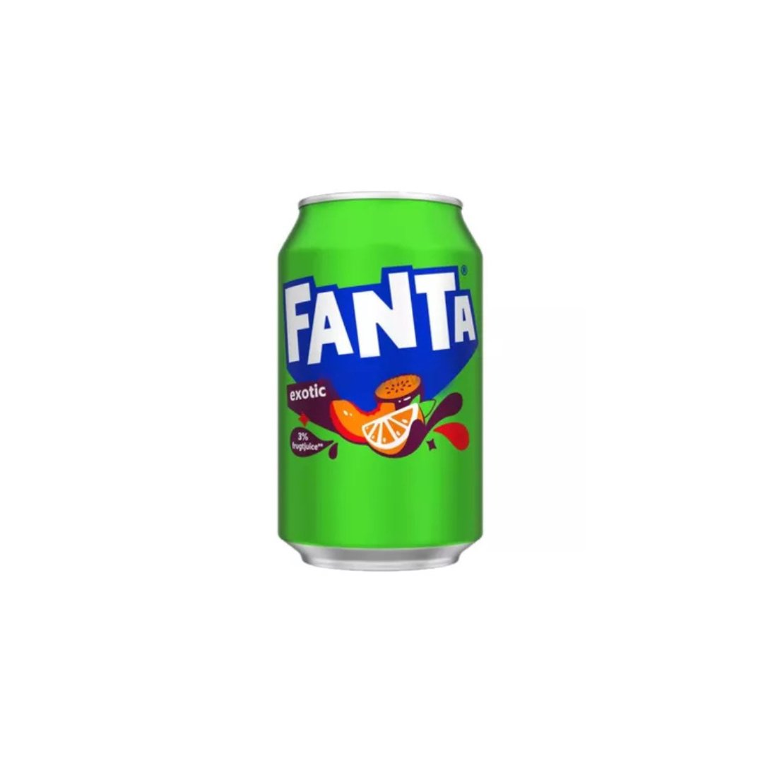 Gazuotas gaivusis gėrimas FANTA (EGZOTINIŲ VAISIŲ SK.), 330ml