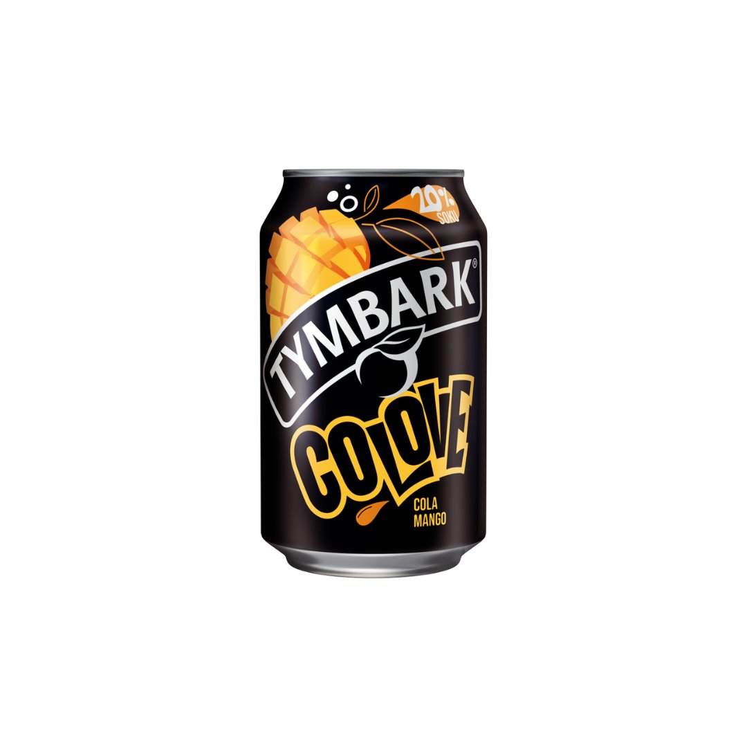 Gazuotas gaivusis gėrimas TYMBARK Colove Mangų Cola, 330 ml