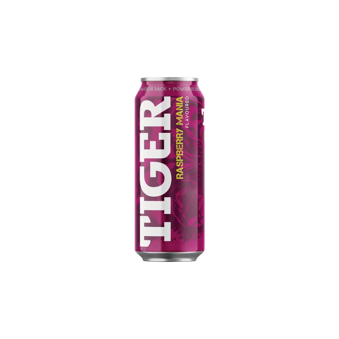 Gazuotas gaivusis gėrimas TIGER Aviečių ir obuolių, 500 ml