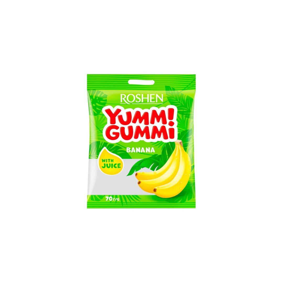 Želiniai saldainiai YUMMI GUMMI Bananų skonio, 70 g