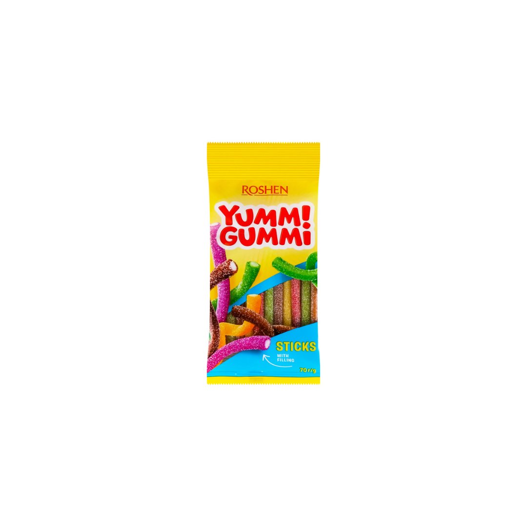 Želiniai saldainiai YUMMI GUMMI Citrinų skonio įdaru, 70 g