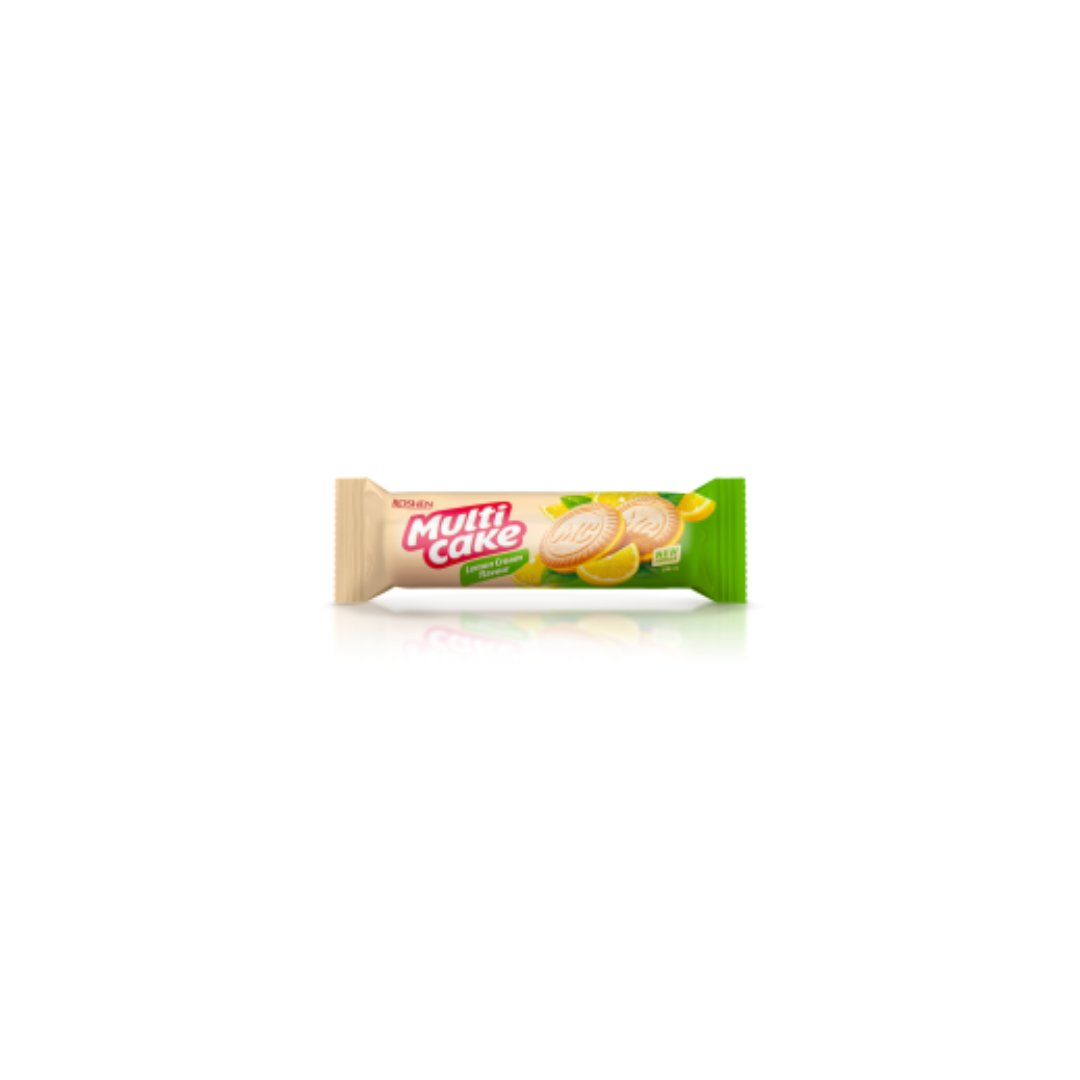 Sausainiai Multicake su citrinų kremo skonio įdaru (30%), 180g
