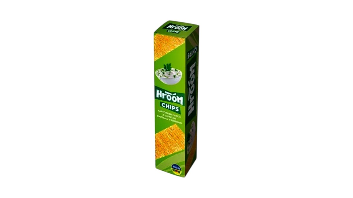 Bulvių traškučiai HROOM grietinės ir žolelių sk. 50g