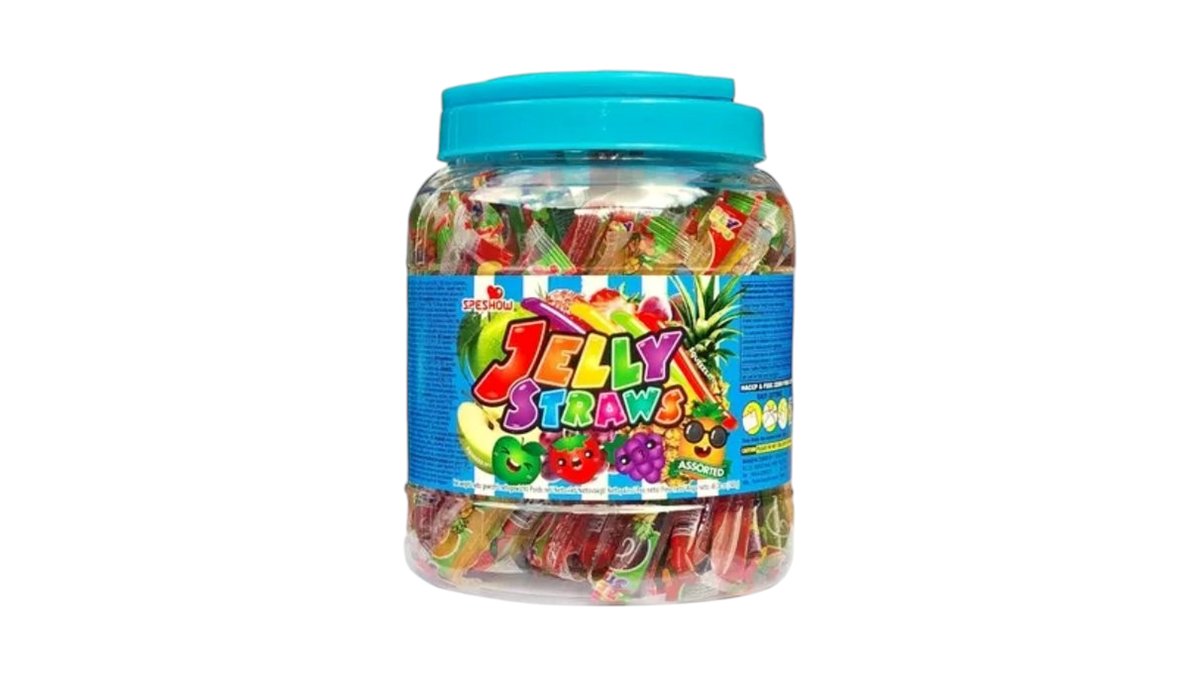 Šaldomosios želė lazdelės SPESHOW JELLY STRAWS (ASSORTED), 20g