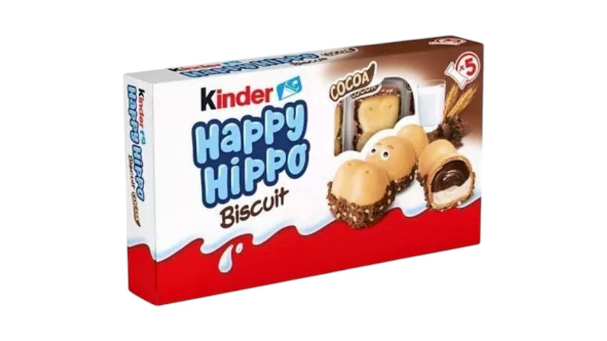 Vafliukai KINDER HAPPY HIPPO (COCOA), 103g