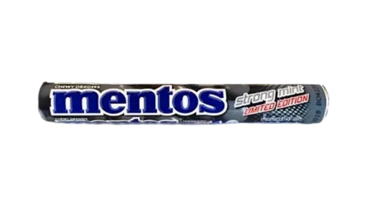 Kramtomi saldainiai MENTOS ROLL (STRONG MINT), 37g