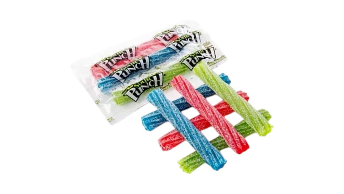 Kramtomas saldainis SOUR PUNCH TWISTS (ASSORTED), 5,6g