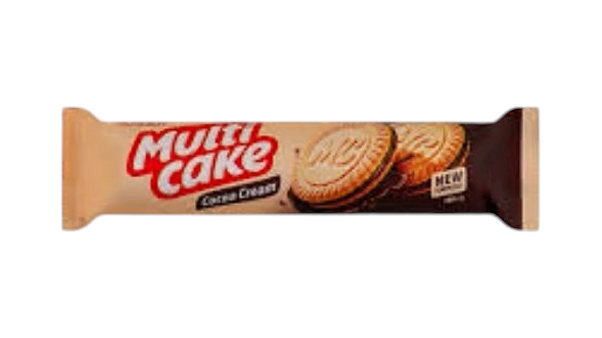 Sausainiai "MULTICAKE" su kakaviniu įdaru (30%) 180g