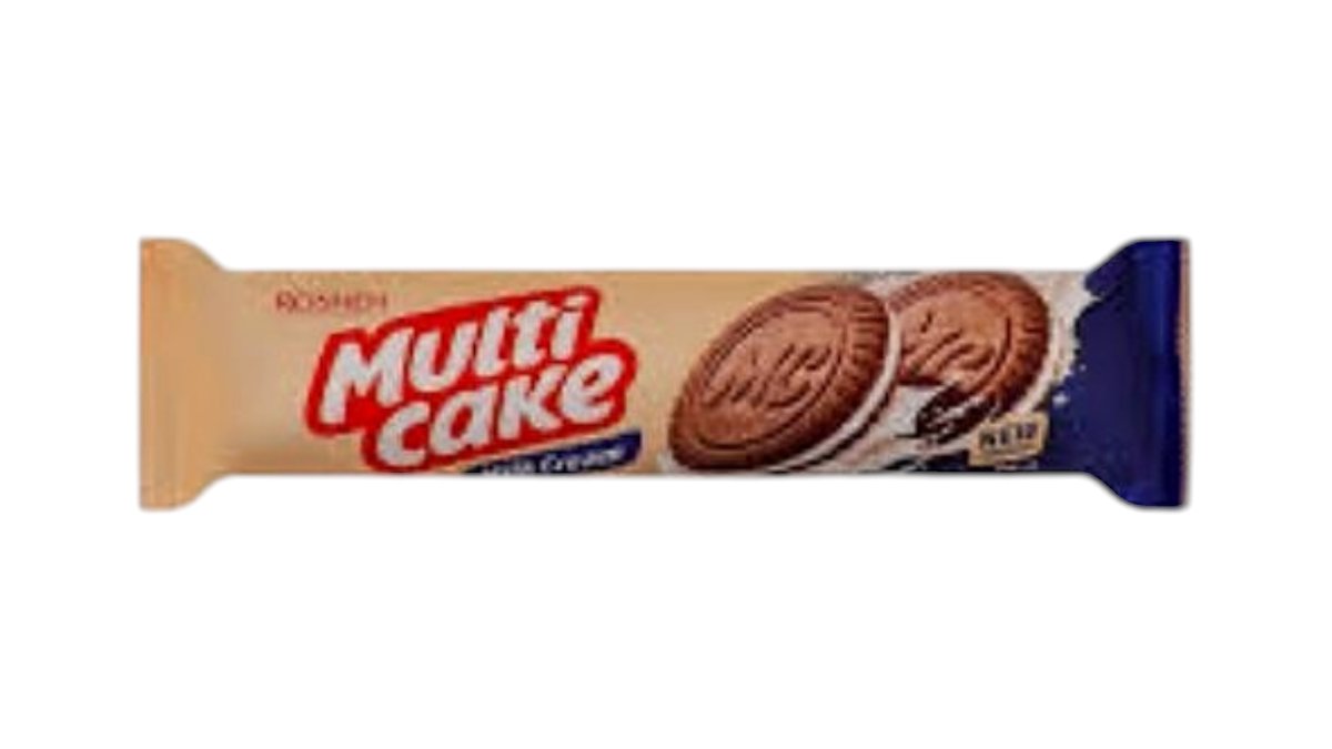 Sausainiai "MULTICAKE" su pieninio kremo įdaru (30%) 180g