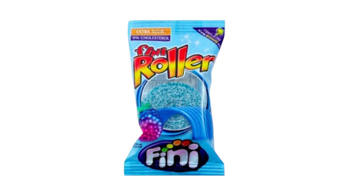 Aviečių skonio guminukai juostos "ROLLER" 20g.