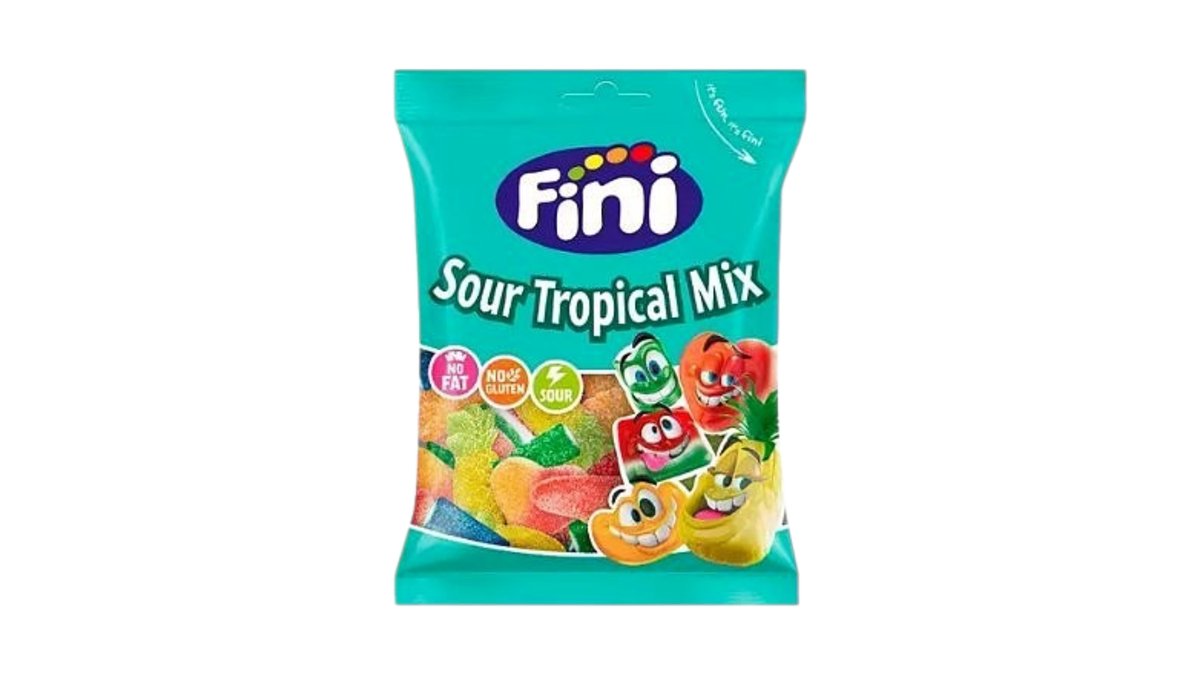Guminukai rūgštūs tropical mix FINI 90g