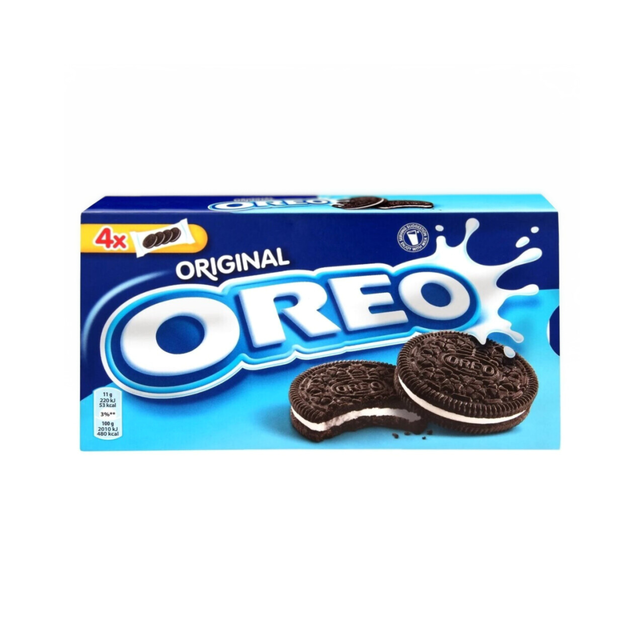 Kakaviniai sausainiai OREO su vanilės skonio įdaru, 176 g