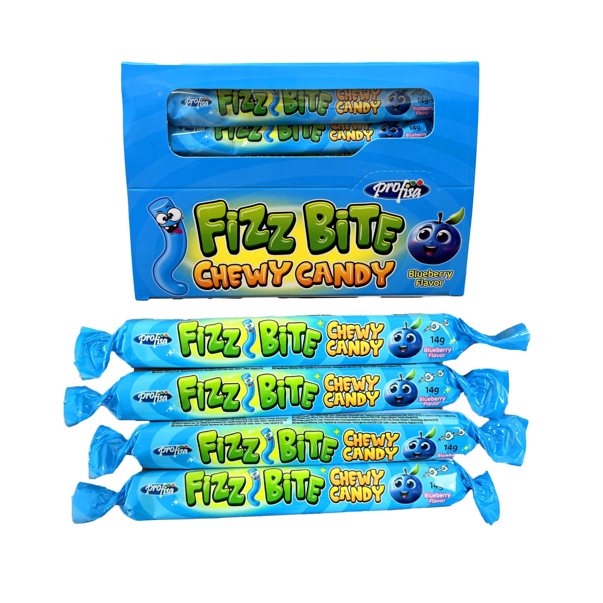 Kramtomi saldainiai "FIZZ BITE", 14 g