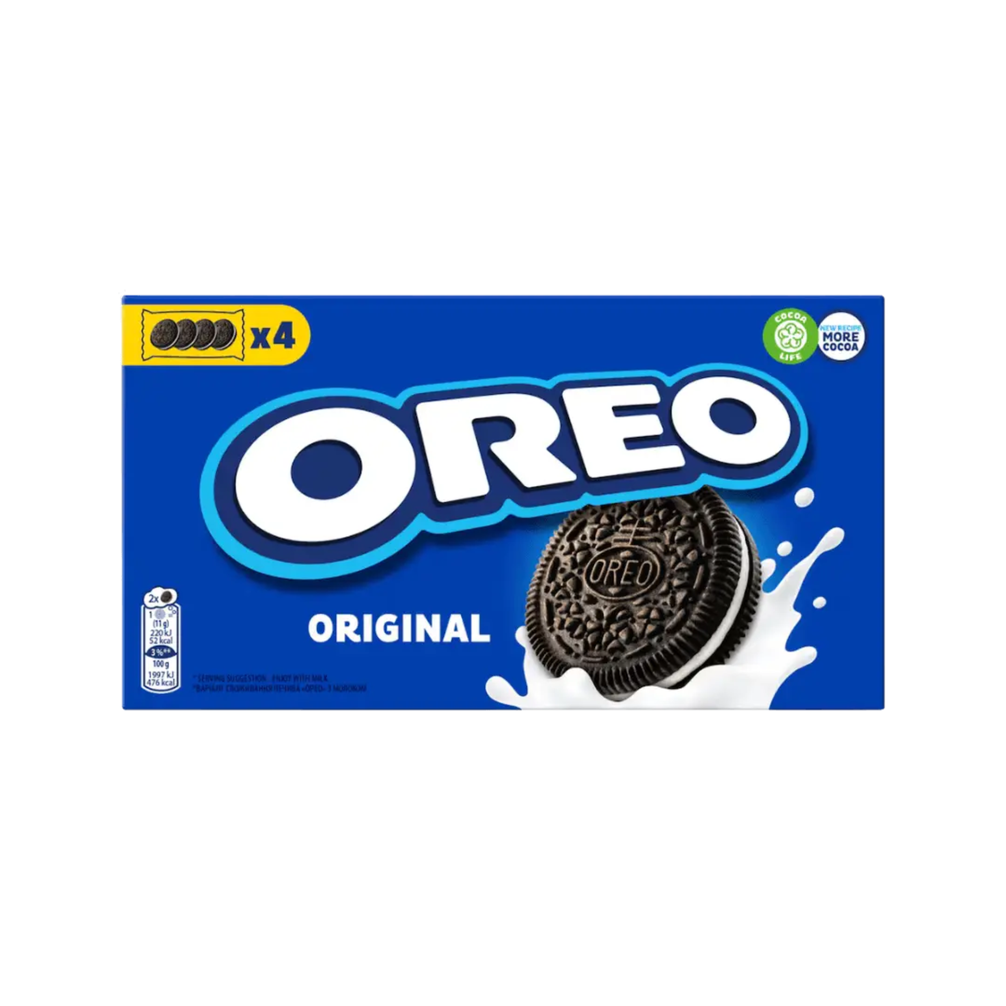 Kakaviniai sausainiai su vanilės kremu, OREO, 176 g